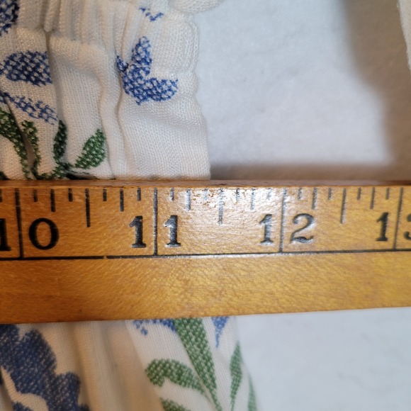 SAYLOR Womens Gracey Floral Puff Sleeve Dress Size XS White Sundress Prairie - Picture 6 of 10